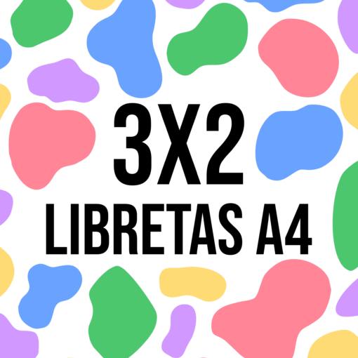 3x2 libretas A4