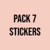 PACK 7 STICKERS